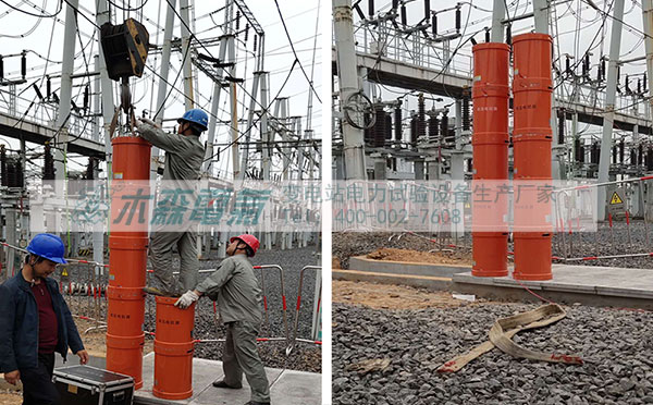 木森電氣串聯諧振大冶完成110kV電纜耐壓試驗中