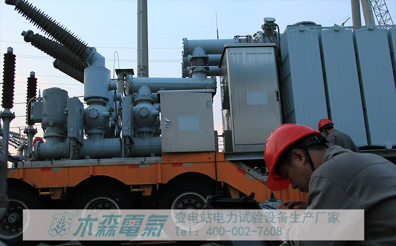 江蘇220kV變電站地網接地電阻試驗現場