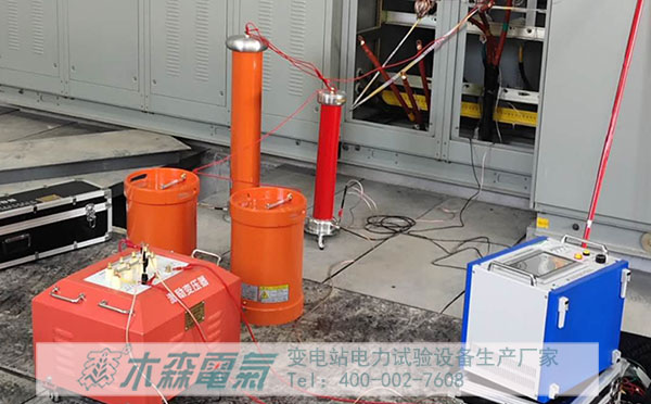 河南安陽135kVA108kV串聯(lián)諧振試驗中