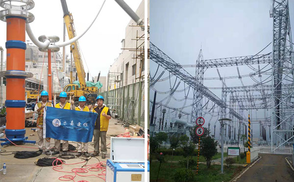 抗2019連續高溫木森220kVGIS交接試驗