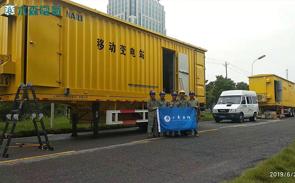 抗2019連續高溫木森220kVGIS交接試驗現場