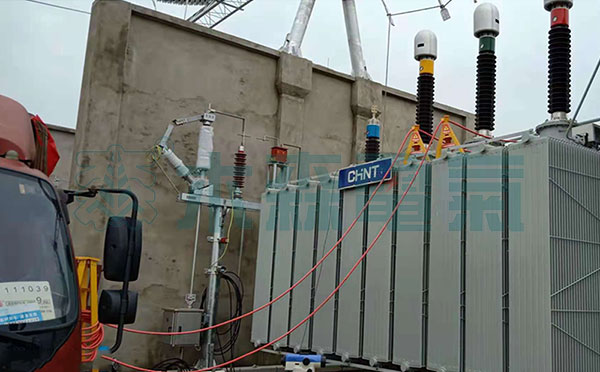110KV變壓器感應局放黃岡產業園增量配電試驗中